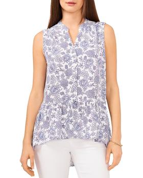 Vince Camuto经典款, Vince Camuto | Floral Button Down Tunic Tank商品图片 3.5折