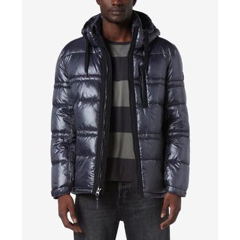 Marc New York by Andrew Marc | Men's Gotham Super Wet Cire Puffer with Grossgrain Trim商品图片,
