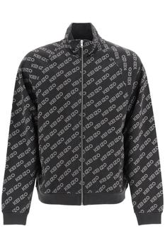 推荐Kenzo zip up sweatshirt with logo motif商品