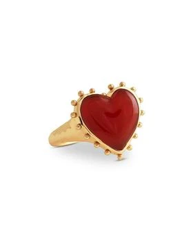 Anabel Aram | Red Onyx Heart Ring,商家Bloomingdale's,价格¥552
