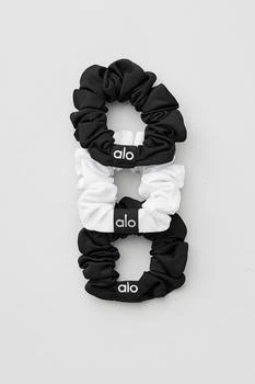 Alo | Fresh Mini Scrunchie (3-Pack) - Black/White,商家Alo yoga,价格¥143