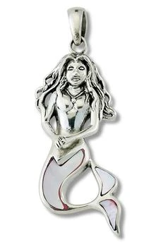 SAMUEL B. | Sterling Silver Mother of Pearl Mermaid Pendant,商家Nordstrom Rack,价格¥298