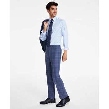 Calvin Klein | Men's Slim-Fit Wool Blend Stretch Plaid Suit Separate Pants,商家Macy's,价格¥1398