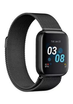 商品Air 3 Touchscreen Smartwatch Fitness Tracker for Men and Women: Black Case and Black Mesh Strap (40 Millimeter)图片