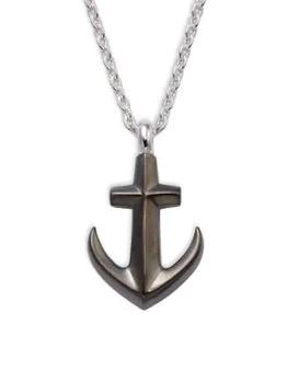 Effy | 925 Sterling Silver Anchor Pendant Necklace商品图片,3折, 满$150享7.5折, 满折