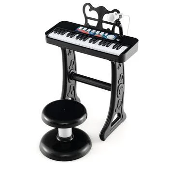 Hivvago | Kids Piano Keyboard 37-Key Kids Toy Keyboard Piano with Microphone for 3+ Kids,商家Premium Outlets,价格¥523