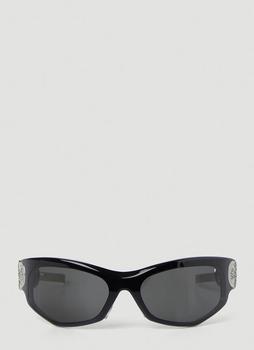 Moncler | Swipe 1 Oval Sunglasses in Black商品图片,