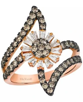 Le Vian | Chocolate Diamond (0.37 ct. t.w.) and Vanilla Diamond (0.89 ct. t.w.) Ring in 14K Strawberry Gold,商家Macy's,价格¥45603