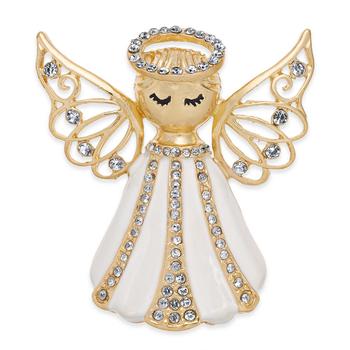 商品Charter Club | Gold-Tone Crystal Angel Pin, Created for Macy's,商家Macy's,价格¥76图片