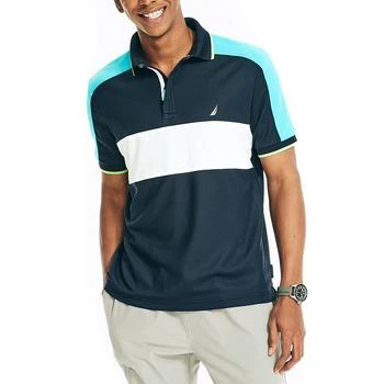 Nautica | Men's Navtech Performance Classic-Fit Blocked Polo 6折×额外8折, 额外八折