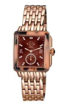 Gevril | Women's Bari Tortoise Swiss Quartz Diamond Watch, 37mm,商家Nordstrom Rack,价格¥2055