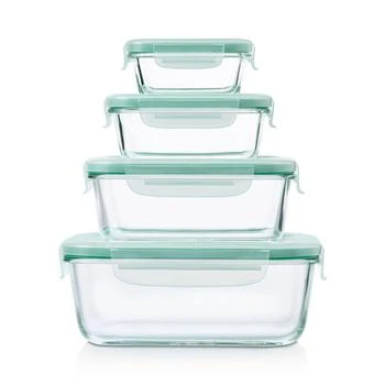 OXO | 8-Piece Smart Seal Glass Rectangle Container Set,商家Bloomingdale's,价格¥243