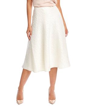 St. John | St. John Jacquard Silk-Blend A-Line Skirt商品图片,4折