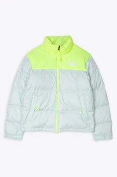 推荐Mens 1996 Retro Nuptse Jacket Light blue and neon yellow nylon down jacket商品