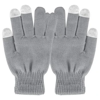 Fresh Fab Finds | Unisex Winter Knit Gloves Touchscreen Outdoor Windproof Cycling Skiing Warm Gloves Gray,商家Verishop,价格¥137