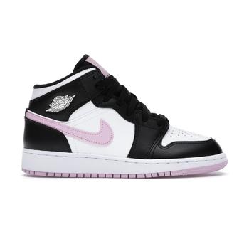 aj女鞋, Jordan | Air Jordan 1 Mid White Arctic Pink (GS)商品图片 