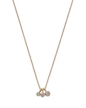 Moon & Meadow | 14K Yellow Gold Lab Grown Diamond Triple Bezel Collar Necklace, 16-18",商家Bloomingdale's,价格¥7104