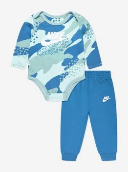 推荐Baby Boys NSW Club Camo Pant Set in Green商品