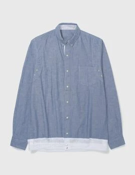 推荐SACAI DENIM BUTTON DOWN SHIRT JACKET商品