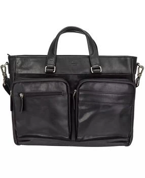 Mancini Leather Goods | Men's Buffalo Single Compartment Briefcase for 14" Laptop,商家Macy's,价格¥1463