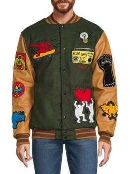 推荐Colorblock Patch Work Varsity Jacket商品