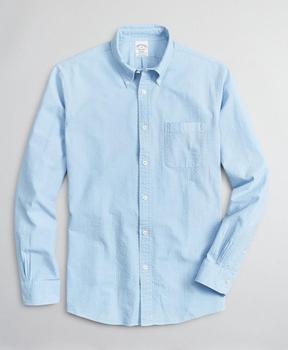 商品Regent Regular-Fit Sport Shirt, Garment-Dyed Seersucker图片