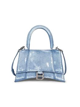 巴黎世家沙漏包价格, Balenciaga | Hourglass Painted Denim Top Handle Bag商品图片 