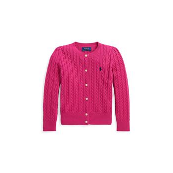 商品Ralph Lauren | Toddler and Little Girls Mini-Cable Cotton Cardigan,商家Macy's,价格¥458图片