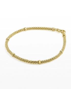 商品LAGOS | 3mm Medium 18K Gold Caviar Rope Bracelet,商家Neiman Marcus,价格¥22538图片