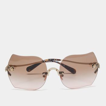 推荐Coach Pale Gold Tone/Brown HC7082B Rimless Butterfly Sunglasses商品