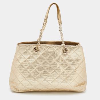 kate spade tote, [二手商品] Kate Spade | Kate Spade Metallic Gold Quilted Leather Maryanne Tote商品图片 8.3折
