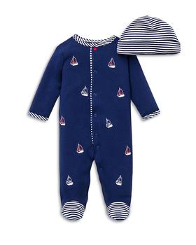 Little Me | Boys' Sailboats Footie & Hat Set - Baby商品图片,