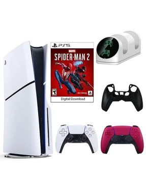 SONY | PS5 SpiderMan 2 Console with Extra Red Dualsense Controller, Dual Charging Dock and Silicone Sleeve,商家Bloomingdale's,价格¥5985