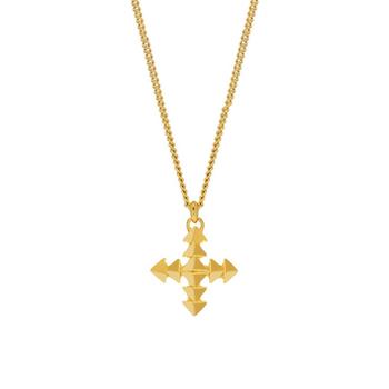 商品Echo Positivity Cross Necklace in Gold,商家Atterley,价格¥1265图片