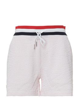 thom browne裤, Thom Browne | Thom Browne Seersucker Tricolour Striped Waistband Shorts商品图片 5.2折