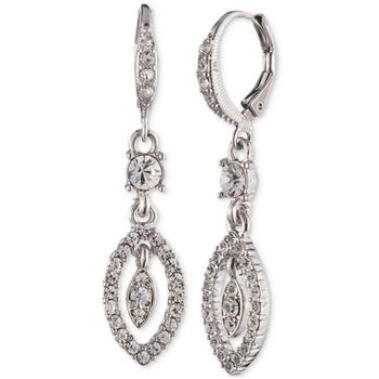 Givenchy | Silver-Tone Crystal Small Navette Drop Earrings商品图片,