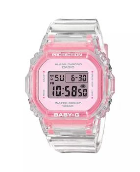 G-Shock | G-Shock Women's Digital Pink Resin Watch, 37.9mm BGD565SJ-7,商家Macy's,价格¥728