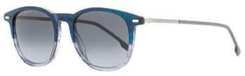 推荐Hugo Boss Men's Pantos Sunglasses B1121S 3XJ9O Blue/Gray Horn 51mm商品