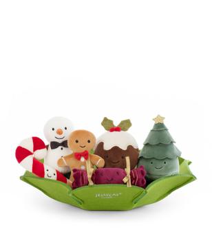 商品Christmas Festive Folly Soft Toy Gift Set (12cm)图片
