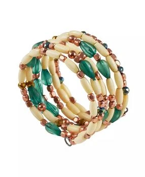 Saro Lifestyle | Beaded Design Table Napkin Ring, Set of 4,商家Macy's,价格¥75