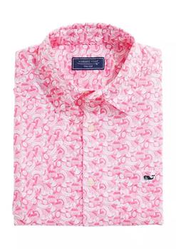 Vineyard Vines是什么牌子, Vineyard Vines | Men's Fruit Print Short Sleeve Stretch Cotton Shirt商品图片 6折