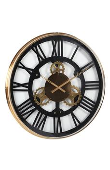 商品WILLOW ROW | Black Stainless Steel Gear Wall Clock,商家Nordstrom Rack,价格¥1526图片