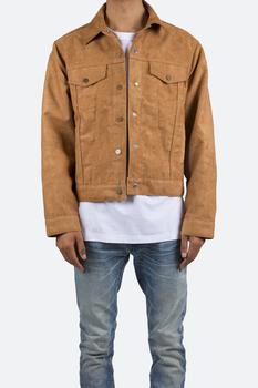 mnml外套, MNML | Suede Trucker Jacket - Brown商品图片 6折