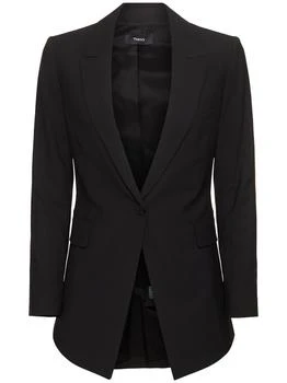 Theory | Etiennette Wool Blend Crepe Blazer,商家LUISAVIAROMA,价格¥1810