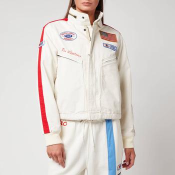 ralph lauren jacket代购, Ralph Lauren | Polo Ralph Lauren Women's Racing Lined Bomber Jacket - Antique Cream/Valor Red商品图片 4折