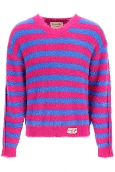 推荐Andersson Bell Brushed Effect Striped Sweater商品