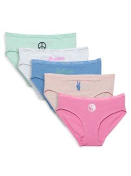商品Calvin Klein | Girl's 5-Pack Logo Hipster Briefs,商家Saks OFF 5TH,价格¥130图片