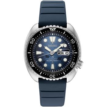 推荐Men's Automatic Prospex Diver Dark Blue Silicone Strap Watch 45mm商品