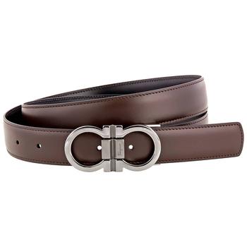 菲拉格慕皮带腰带, Salvatore Ferragamo | Ferragamo Mens Reversible and Adjustable Gancini Belt商品图片 4.5折