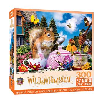 商品MasterPieces Puzzles | MasterPieces 300 Piece EZ Grip Jigsaw Puzzle - More Honey Please - 18"x24",商家Macy's,价格¥144图片